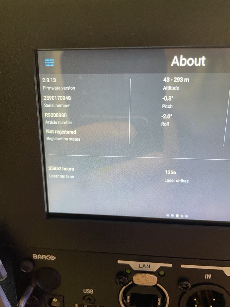 Barco BME LAVA 30K LIGHTSOURCE – UDX Replacement Laser Light Source – Tested