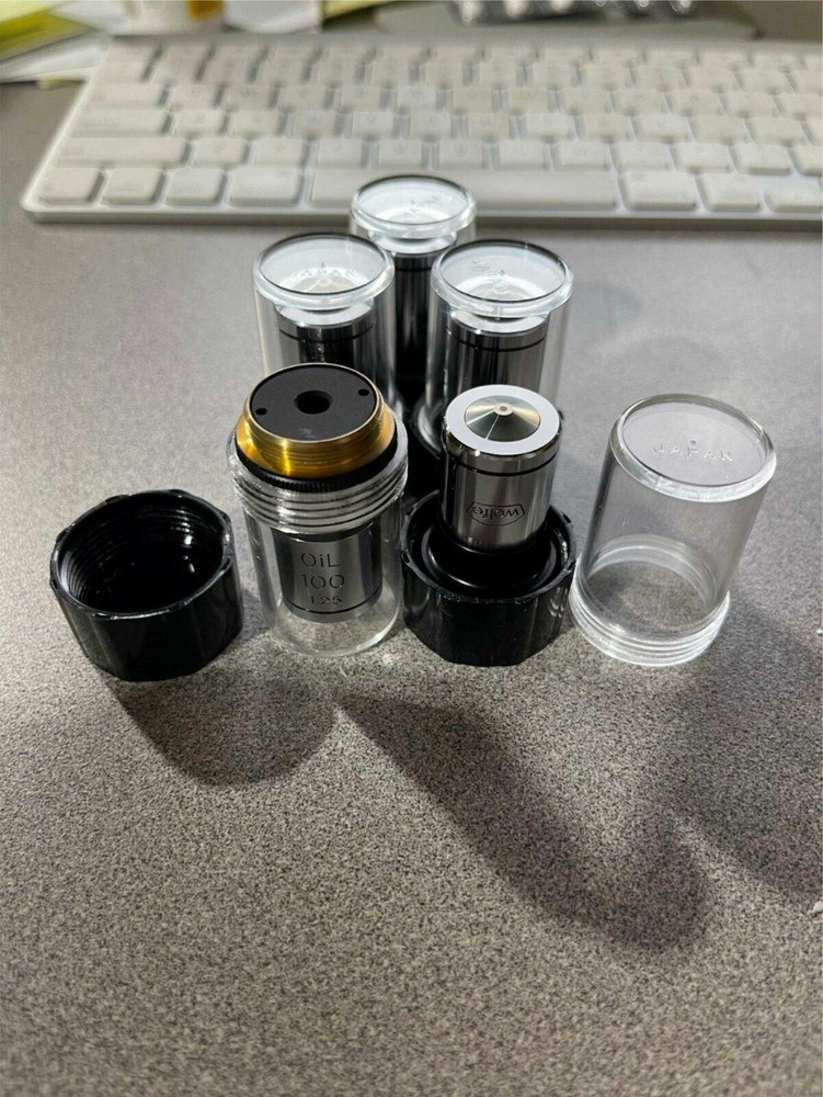 ONE (1) NEW WOLFE MICROSCOPE OBJECTIVE OIL 100 / 1.25