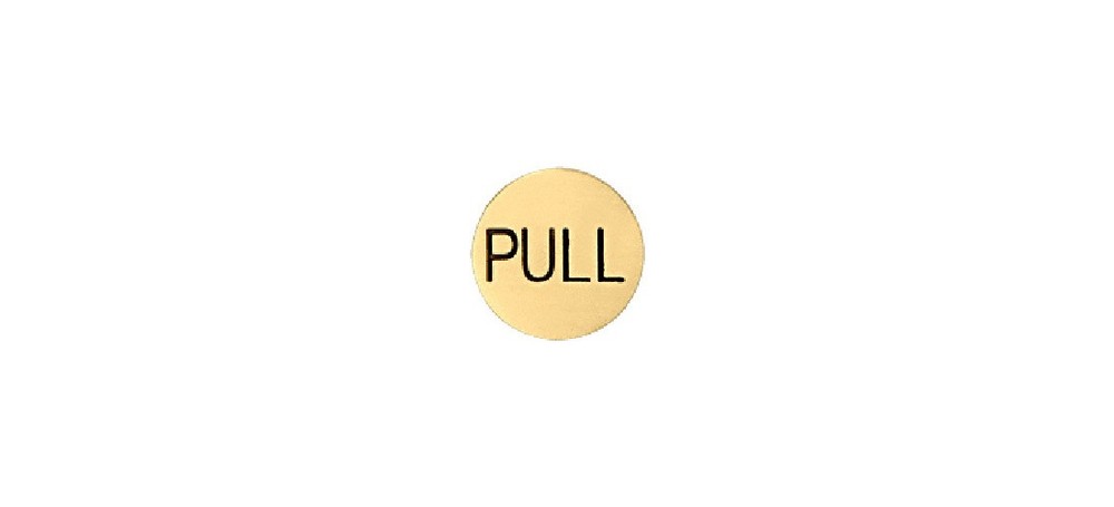 CRL 2EPSBPL Satin Brass 2" Round Pull Indicator