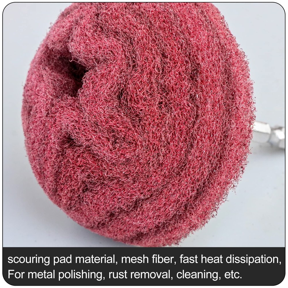 6PCS Non Woven Buffing Wheel Drill Kit