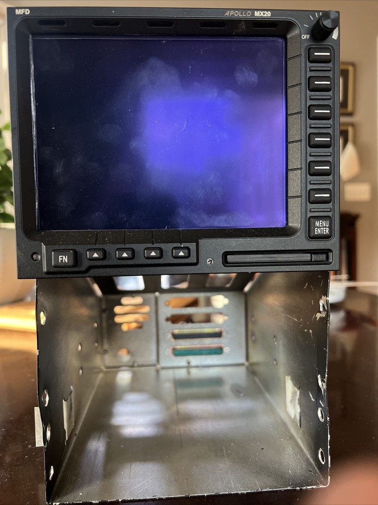 APOLLO MX20 MFD W/ DATA CARD, TRAY, HARNESSES