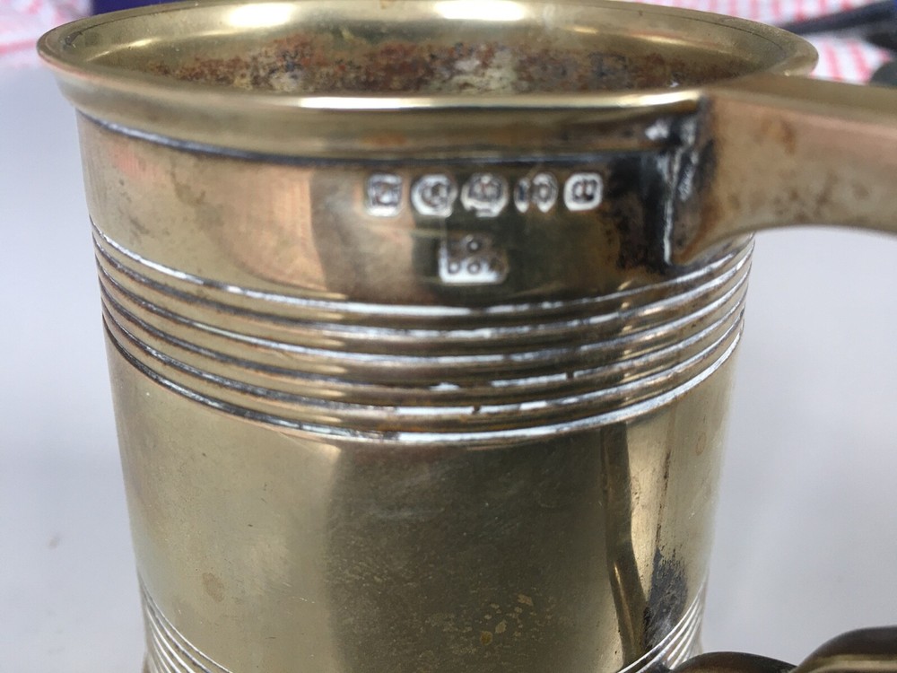 Christening mug - silver-plated - 280 grams