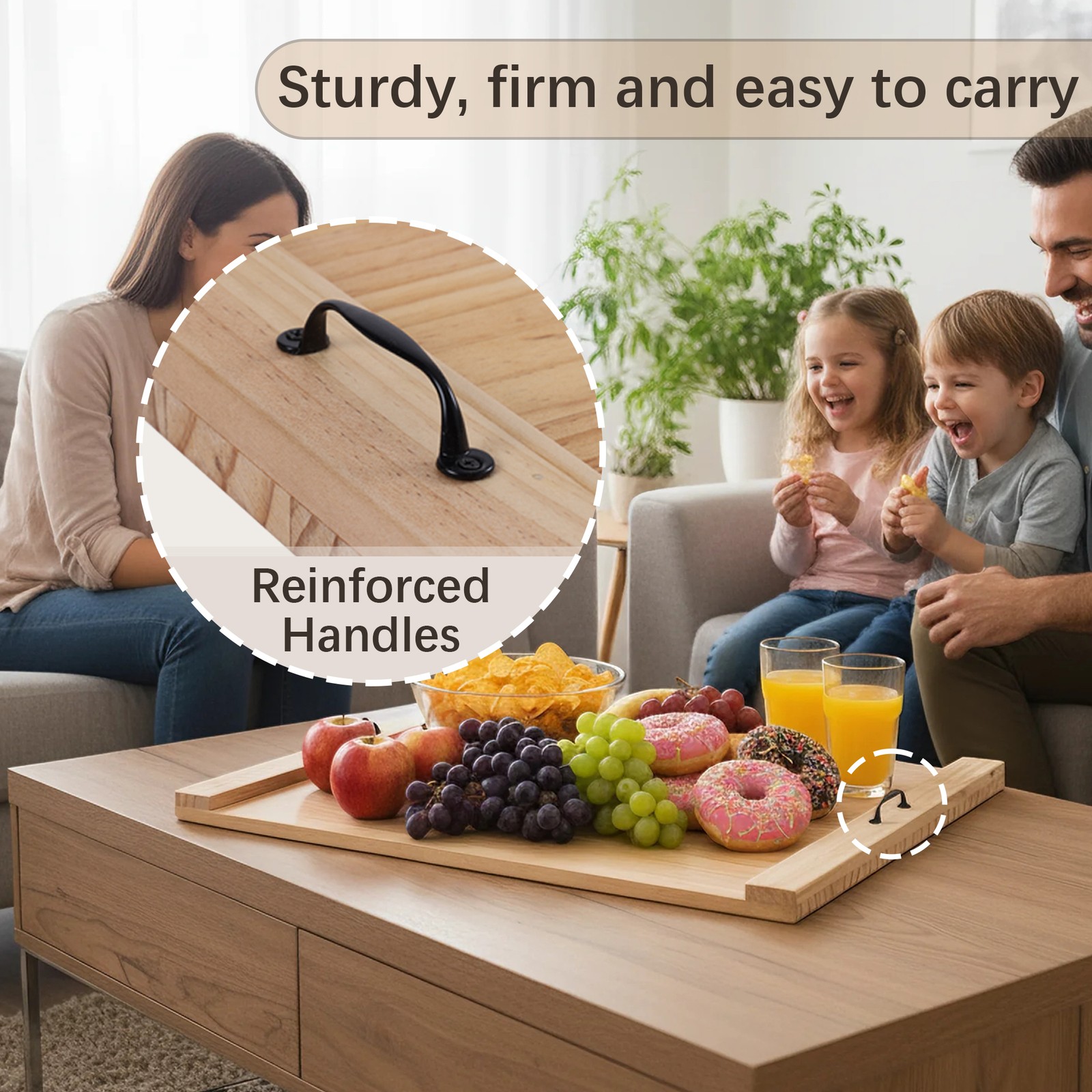 Wood Stove Top Cover Pine Noodle Board w/ Handles for Gas Electric Stove Top 30"