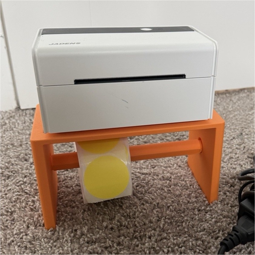 JADENS Label Printer White/Gray Includes Power Adapter