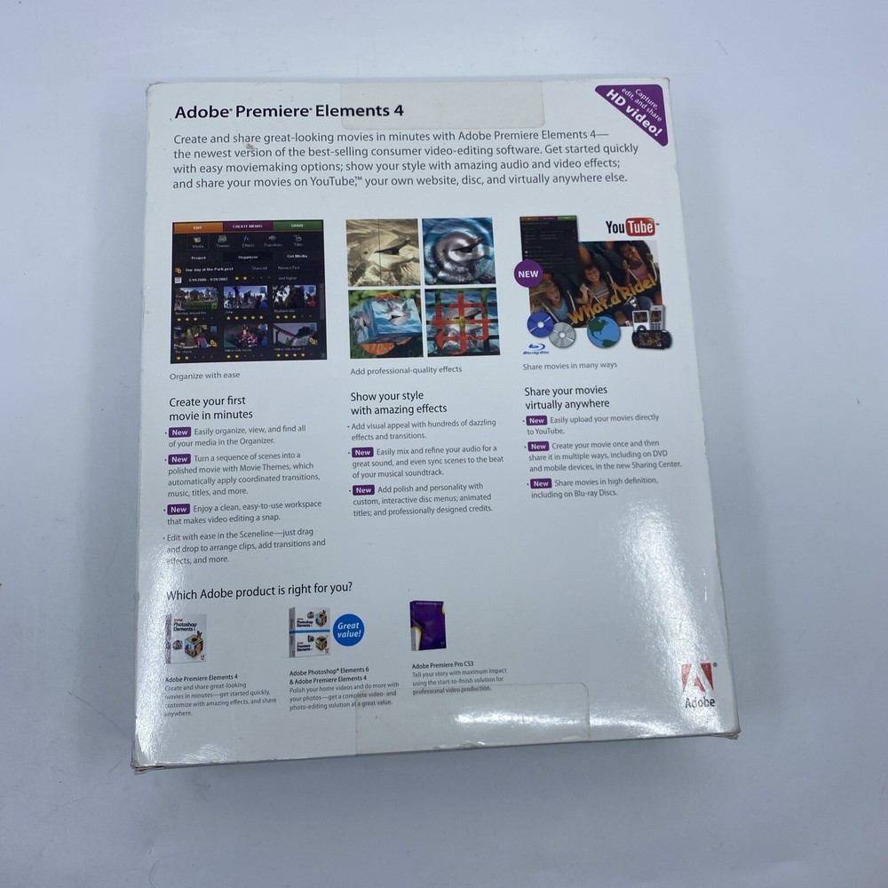 Adobe Photoshop Elements 4.0 Sealed