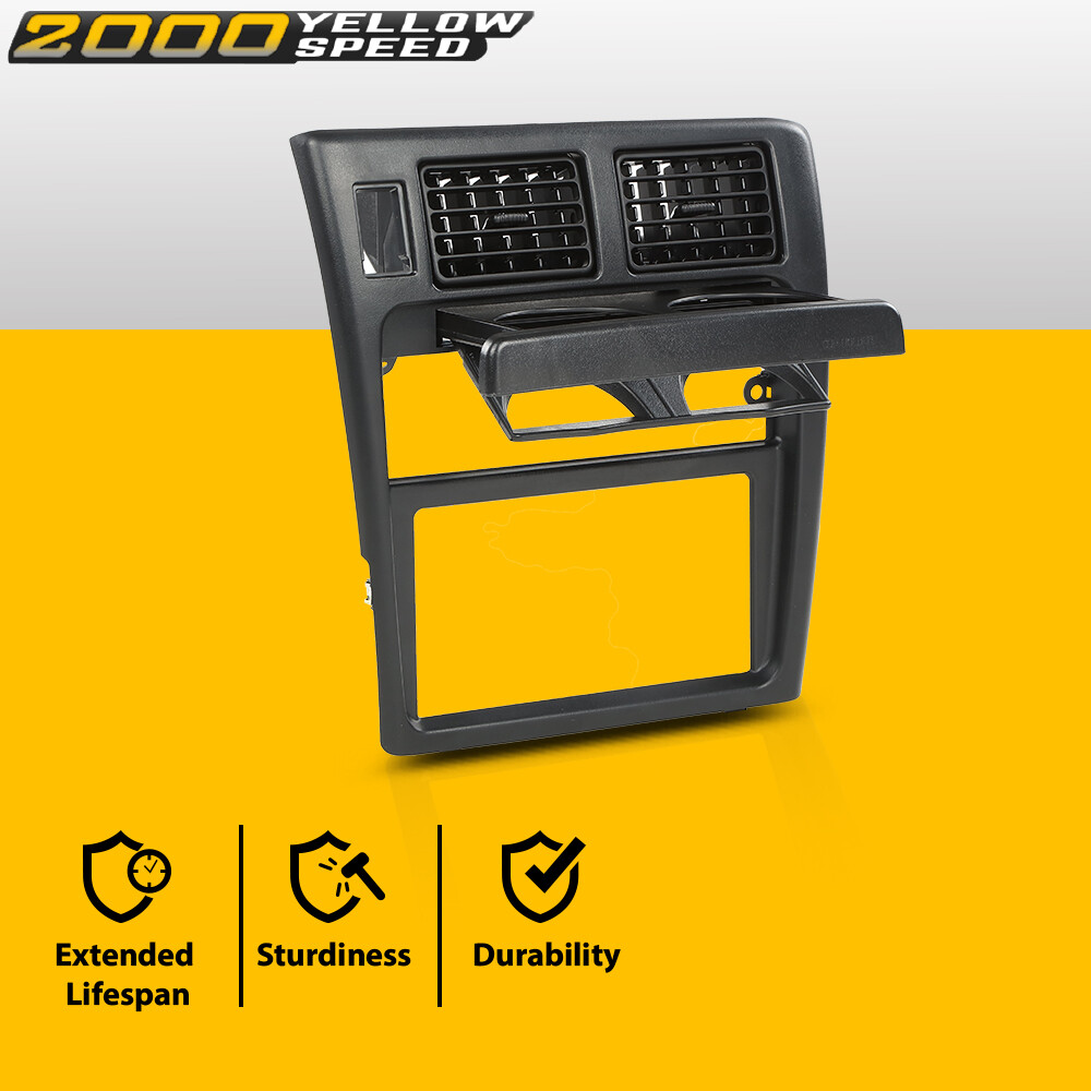 Dash Center Air Vent Radio Bezel Trim W/ Cup Holder Fit For 95-97 Toyota Tacoma