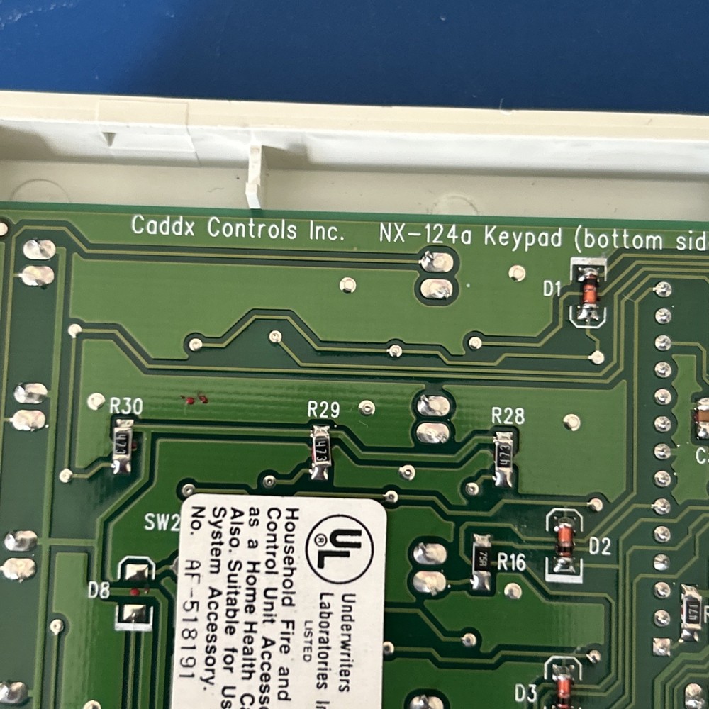 Caddx GE INTERLOGIX NetworX NX-124A Security Command Center Keypad