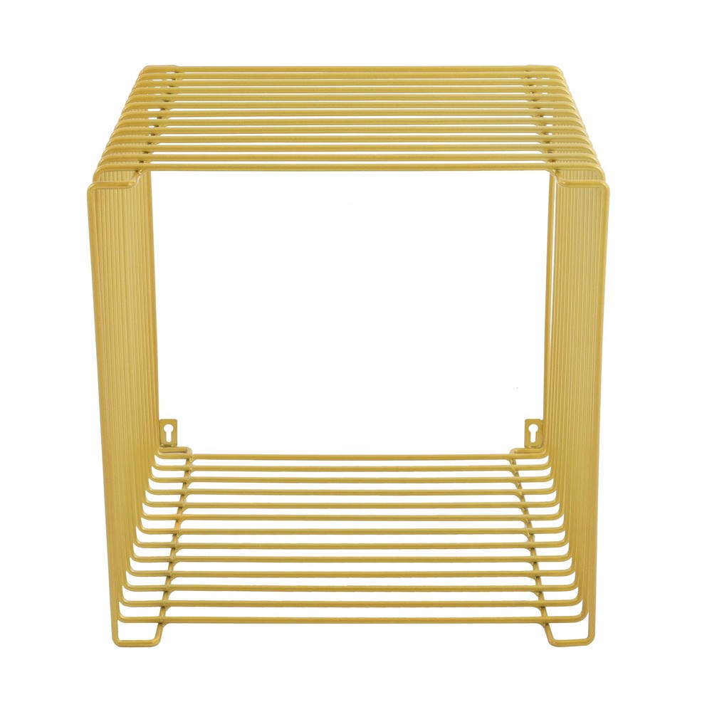 Iron Multi-Purpose Square Side Table Side Table Square Cage End Table
