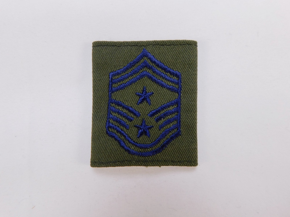 US Air Force USAF Gortex Loop Rank Command Chief CCM E9 BDU Green Slide Patch