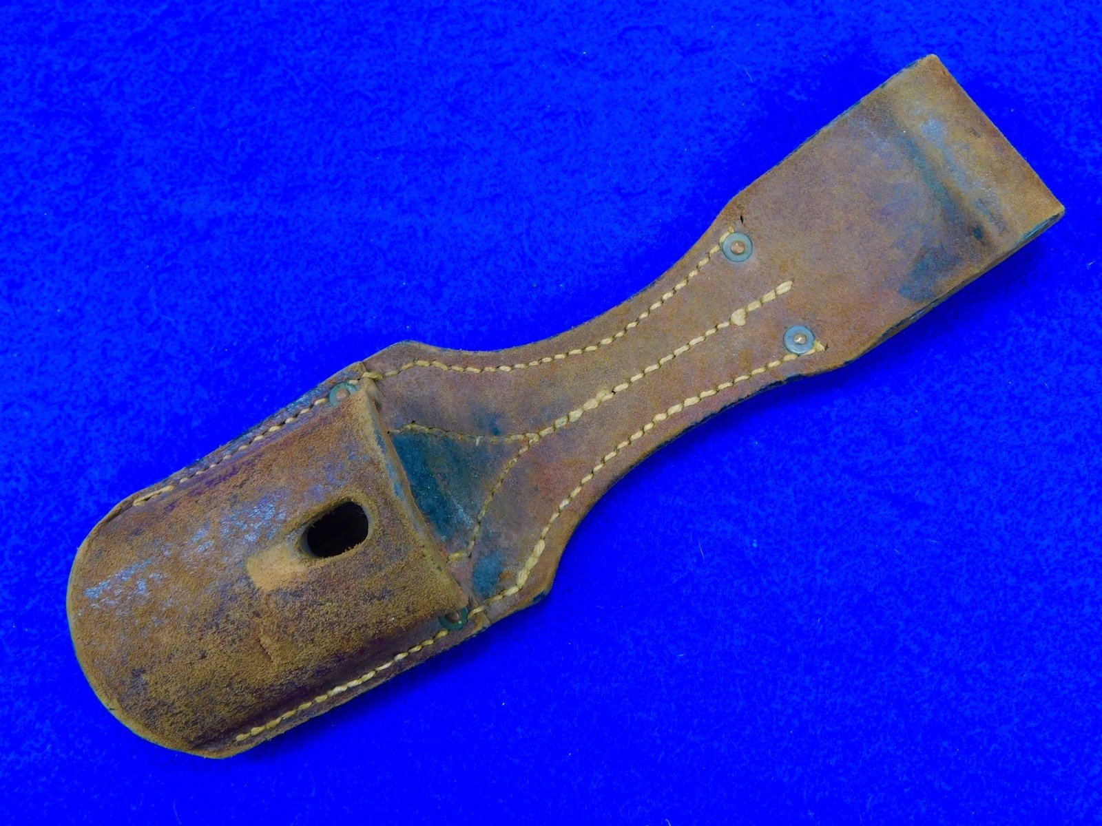 German Germany WW1 Mauser K98 Butcher Bayonet Maker Marked Leather Frog