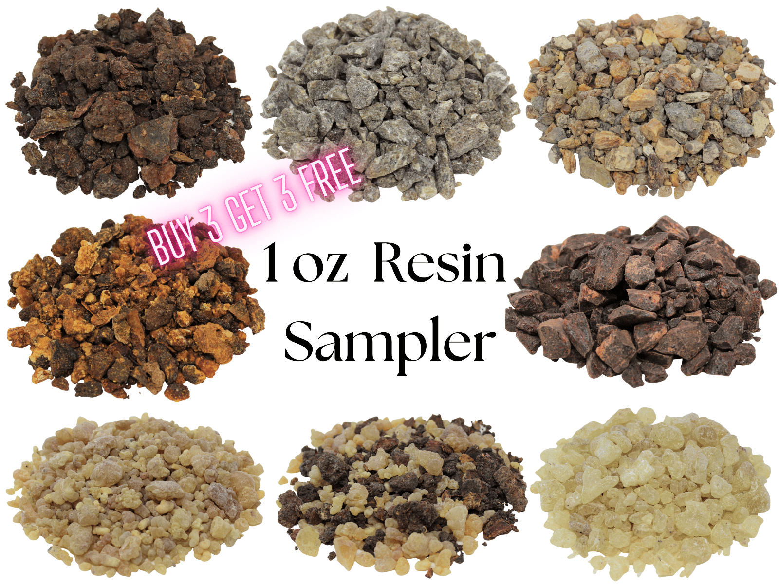 1 oz Packs Granular Resin Incense: Choose Scent BUY 3 GET 3 FREE! (6 in Cart)