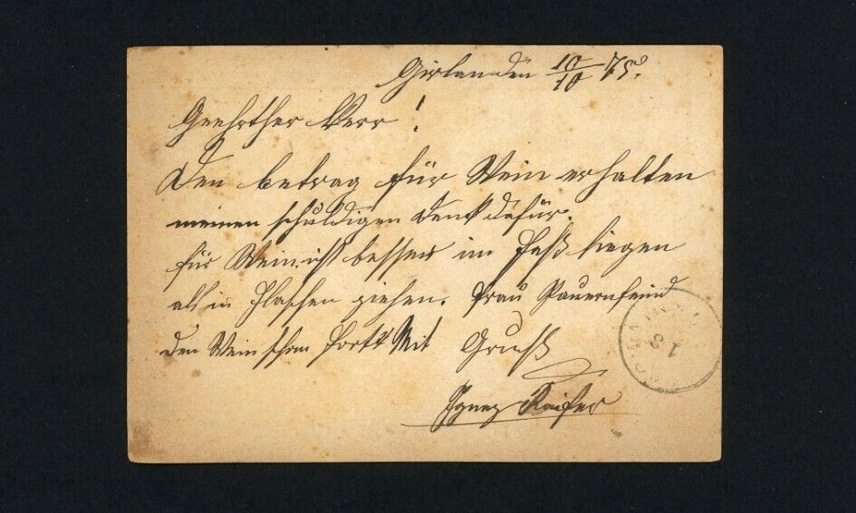 ITALY ST. Michael EPPAN 1875 Postcard Stationery