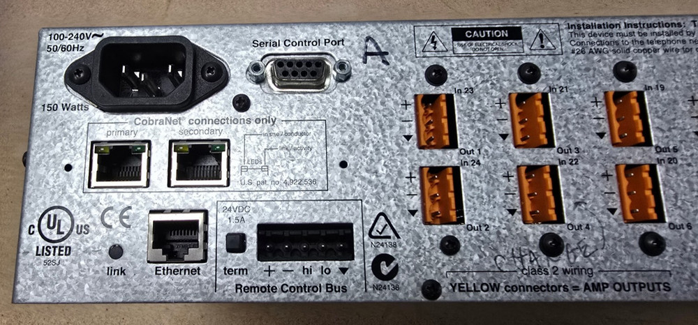 BIAMP Systems Model TI-2 Audia Flex Digital Sound Processor