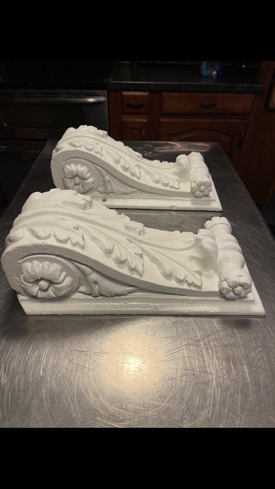 Antique Architectural Concrete Corbels/Sconces