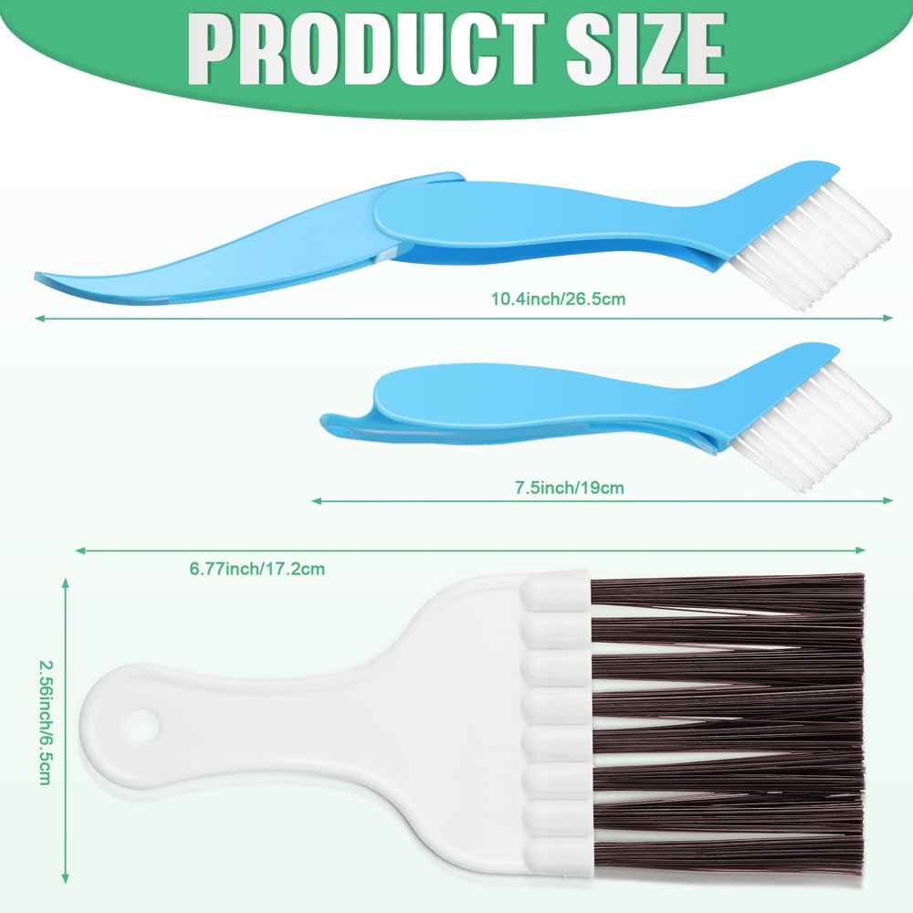 CHENGU 5 Pieces Air Conditioner Fin Cleaner Set 3 Different Comb...