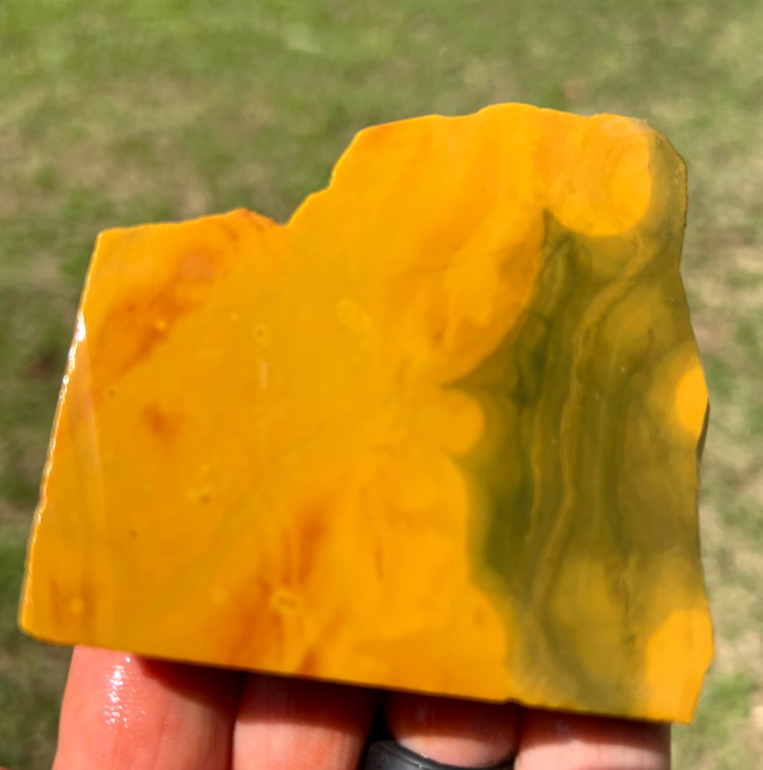 Kambaby Ocean Jasper - Madagagascar - beautiful for polishing, cabbing - 136g