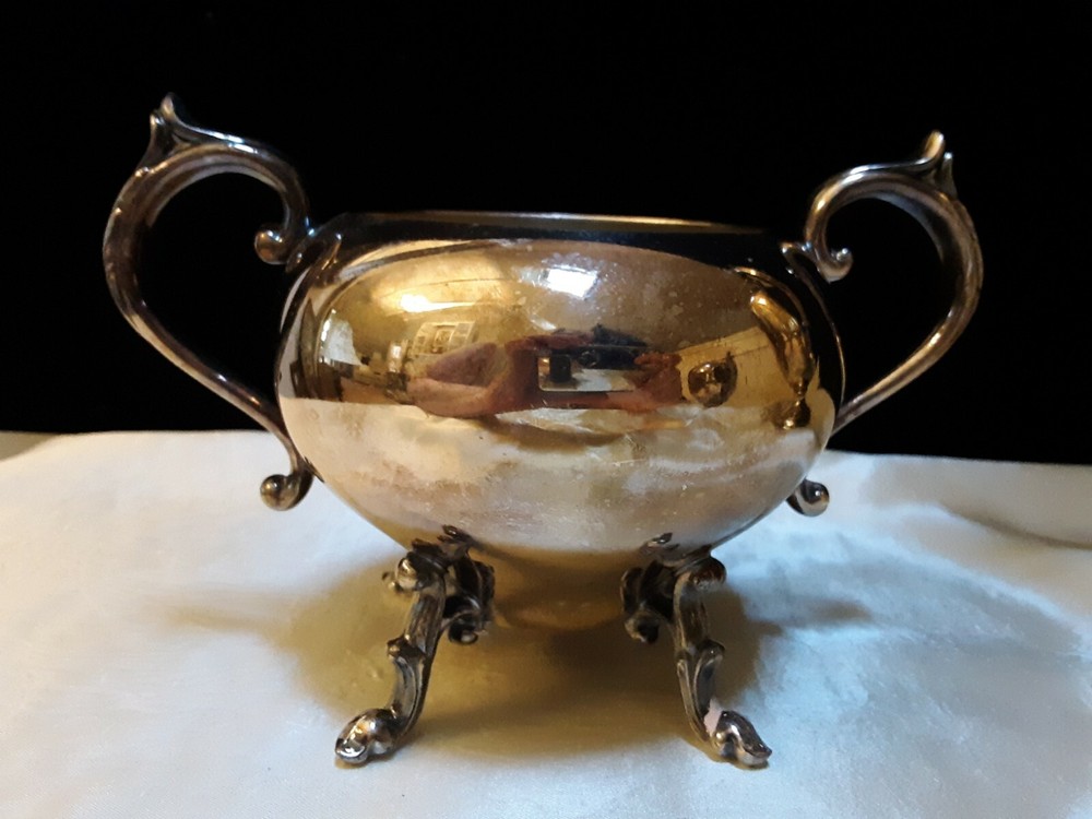 Vintage Silver Plated Sugar Bowl Hallmarks