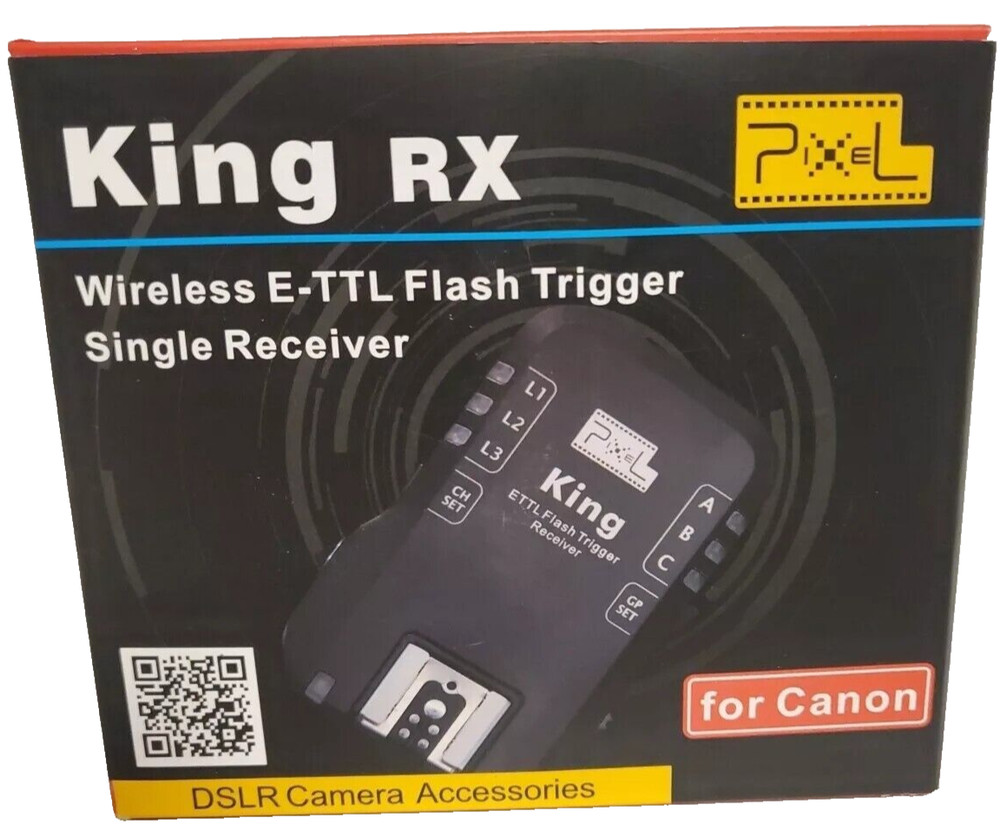 Pixel King RX Wireless E-TTL Flash Trigger Single Receiver For Canon