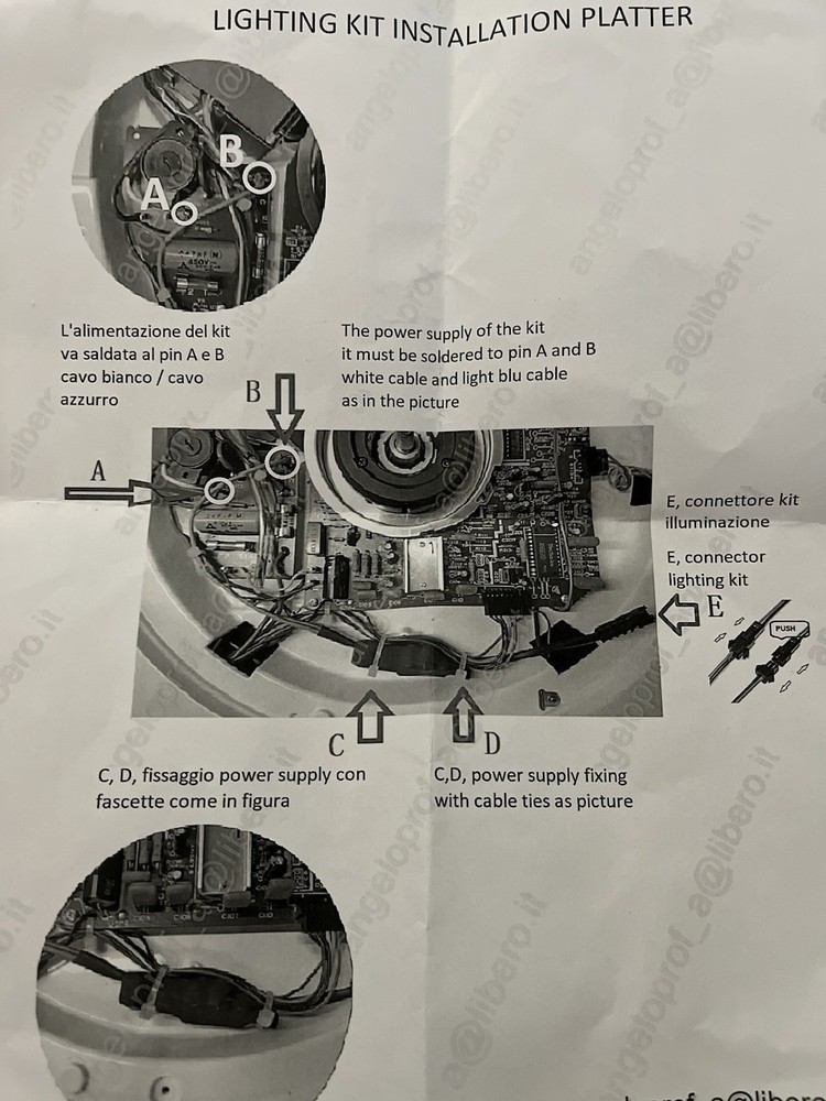 Technic Turntable Platter LED illuminating kit. Green Kit.