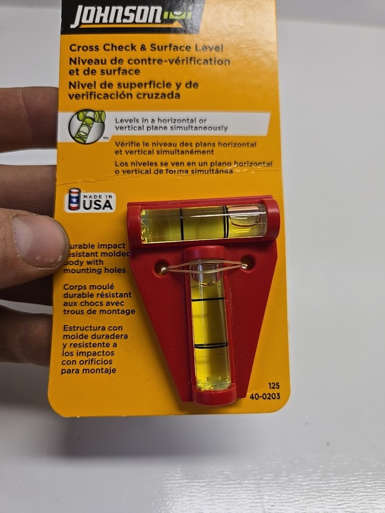 Johnson Level & Tool 125 Cross Check Level