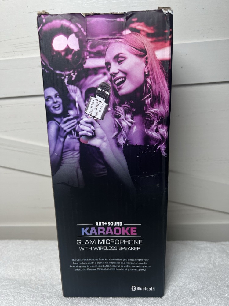 Glitter karaoke Microphone speaker rainbow