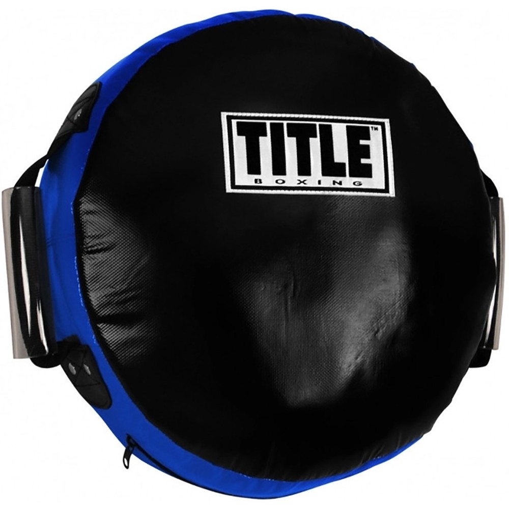 Title Boxing Round Punch Shield, Black/Blue
