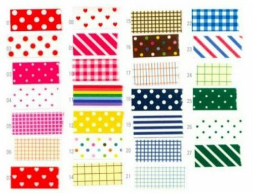 Wrapables Decorative Patterns Masking Sticker Set, Basic