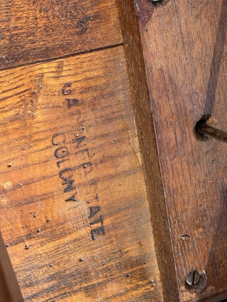 RARE 1900 Stool Gardner State Colony Workshop