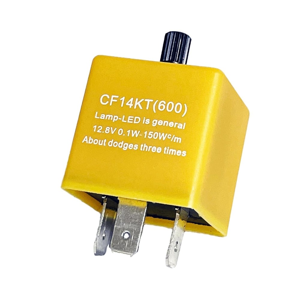 3-Pin CF14 CF-14 EP35 Speed Adjustable Strobe Electronic LED Flasher Relay fo...