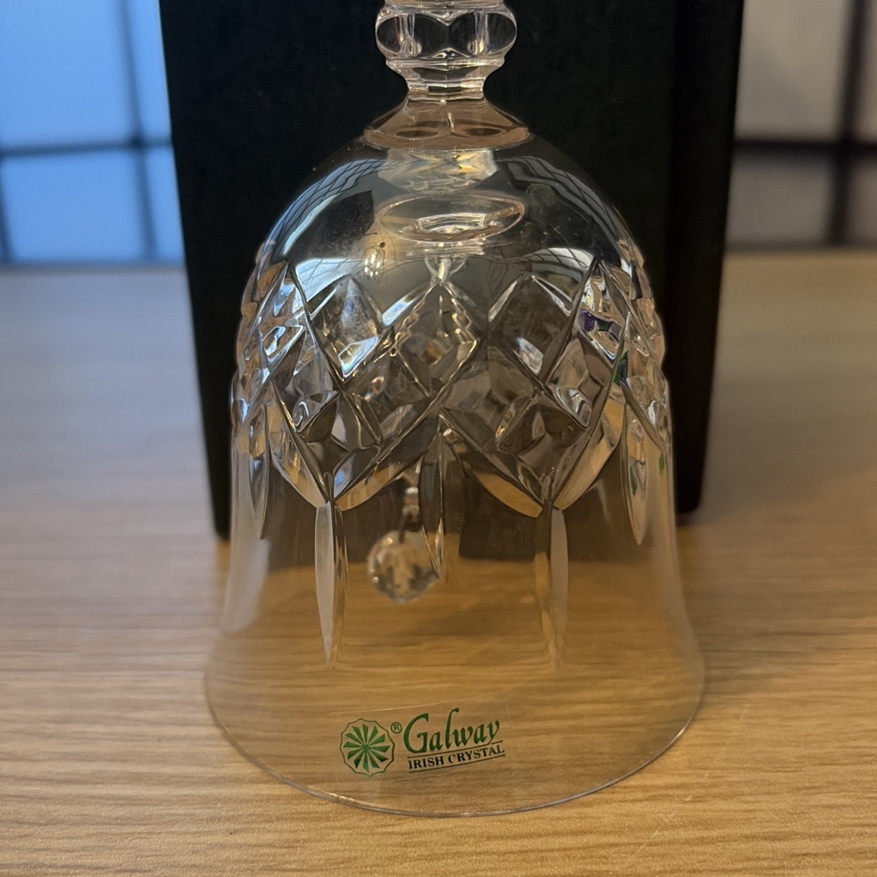 Original GALWAY Cut Crystal Bell Hands Heart Crown Claddagh Etched IRELAND