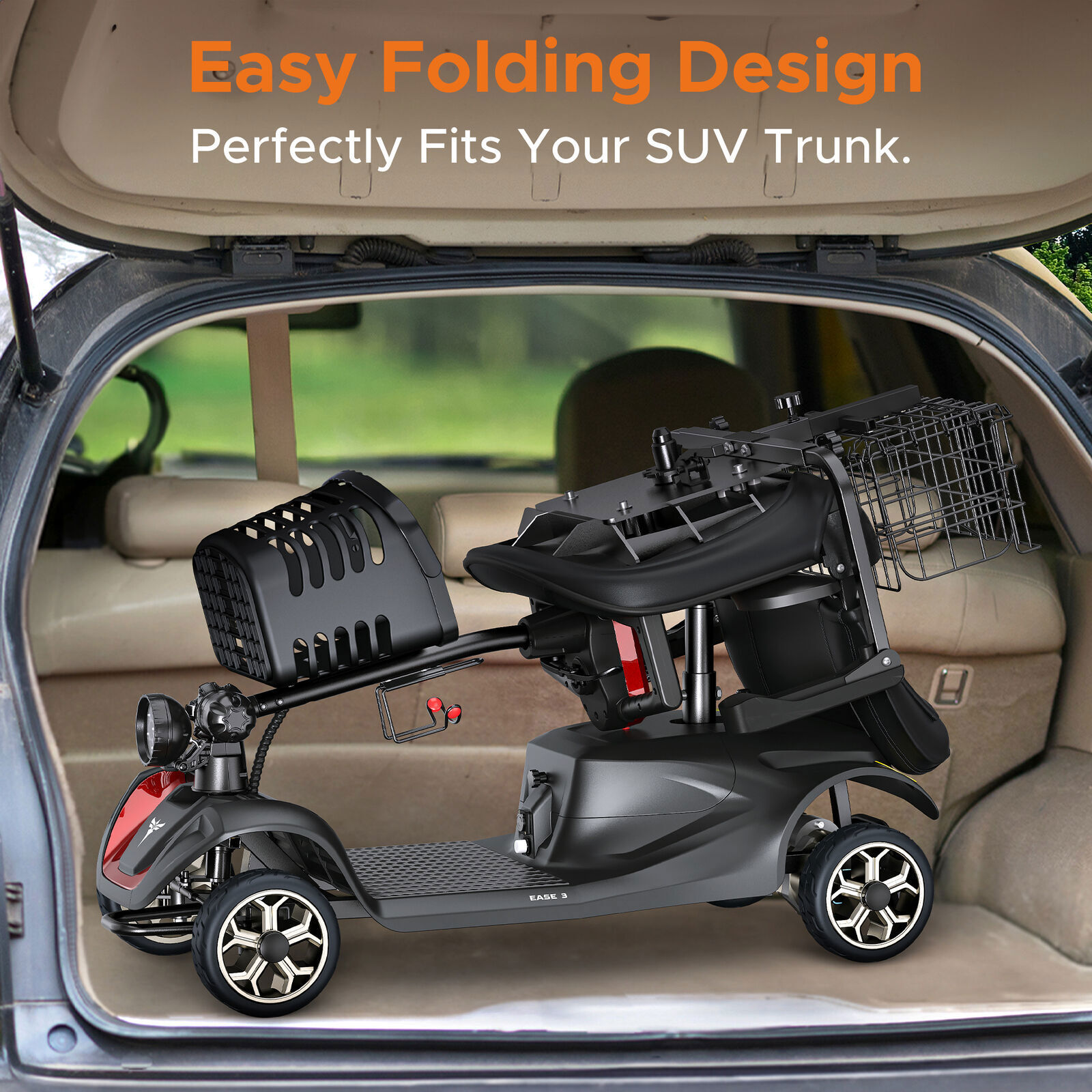 ENGWE Mobility Scooter Electric Wheelchair 4 Wheel Folding Electric Scooter New