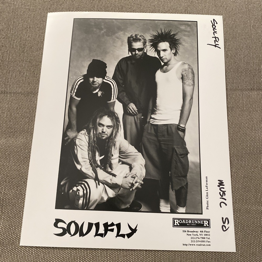 Soulfly Press Photo 8x10”. See Description.