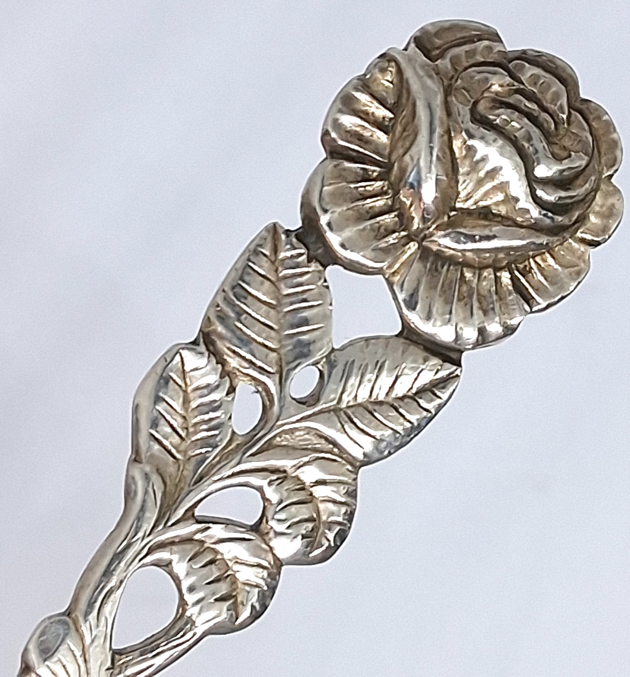 Set of 3 Vintage Antiko 800 Silver Dessert / Pastry Forks Hildesheimer Rose 5"