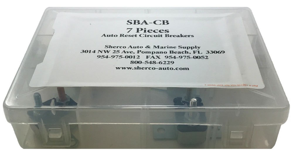 (7) Universal 12V DC Auto Reset Stud Circuit Breaker Type 1 Mounting Bracket Kit