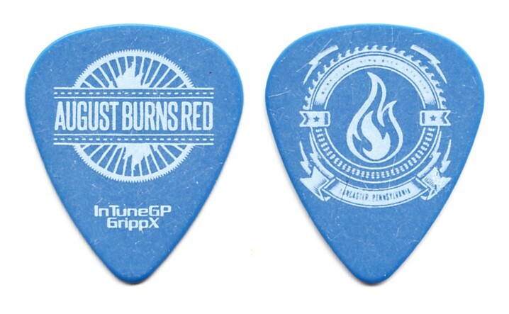 August Burns Red Lancaster Pennsylvania Blue/White Tour Guitar Pick