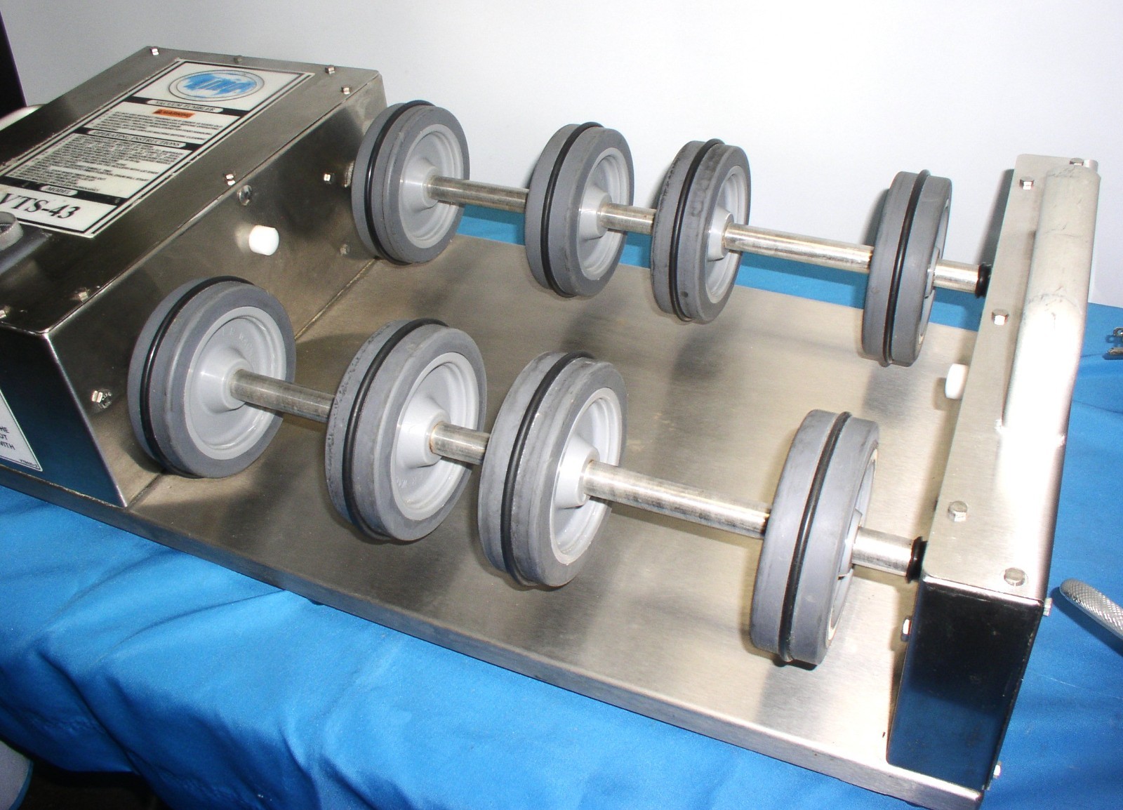 BIRO VTS 43 VACUUM TWIN 20 LB TUMBLER MEAT MARINATOR w/ PUMP 115V VERY CLEAN