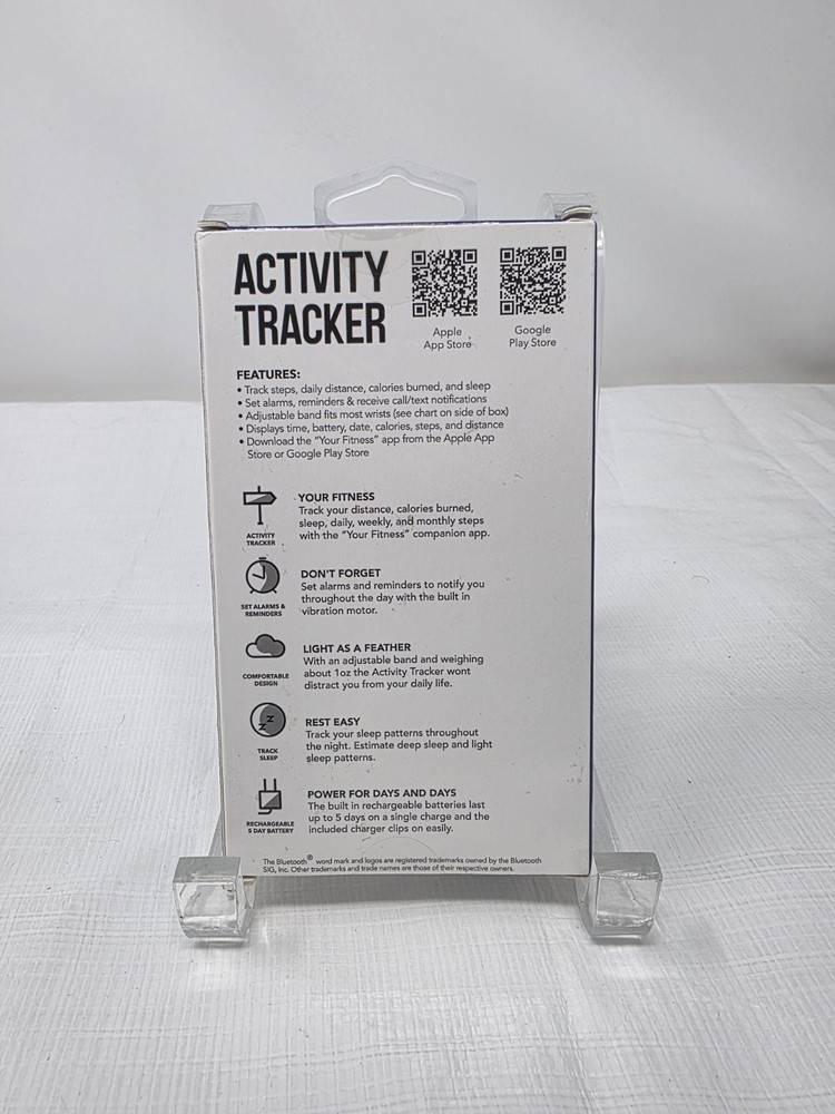 GEMS Bluetooth Activity Tracker w/Adjustable Navy Band