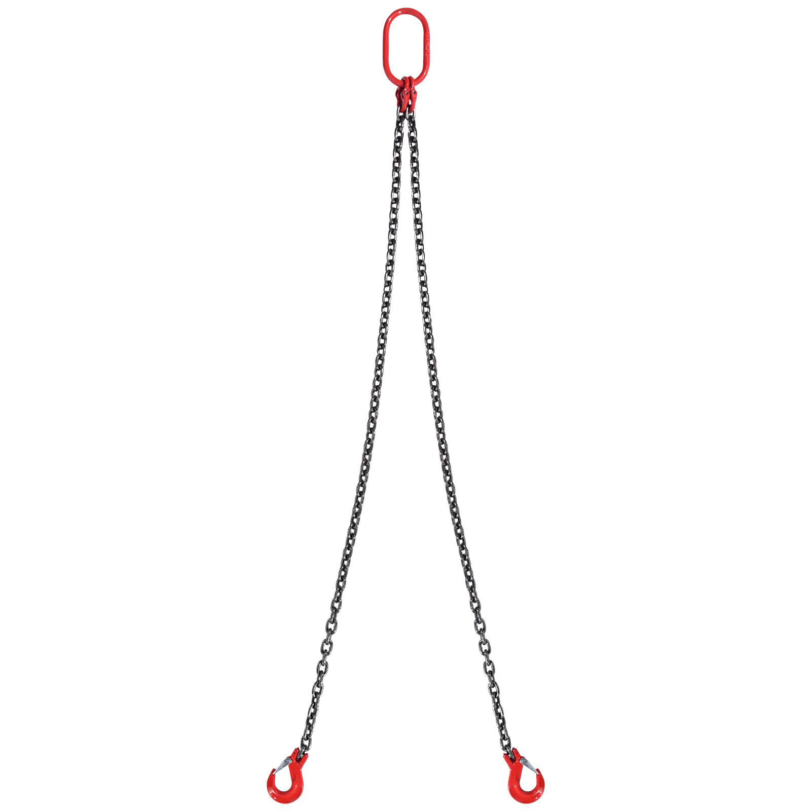 VEVOR 5/16" x 5' Chain Sling 2 Legs G80 Lifting Chain with Grab Hooks 6600 lbs