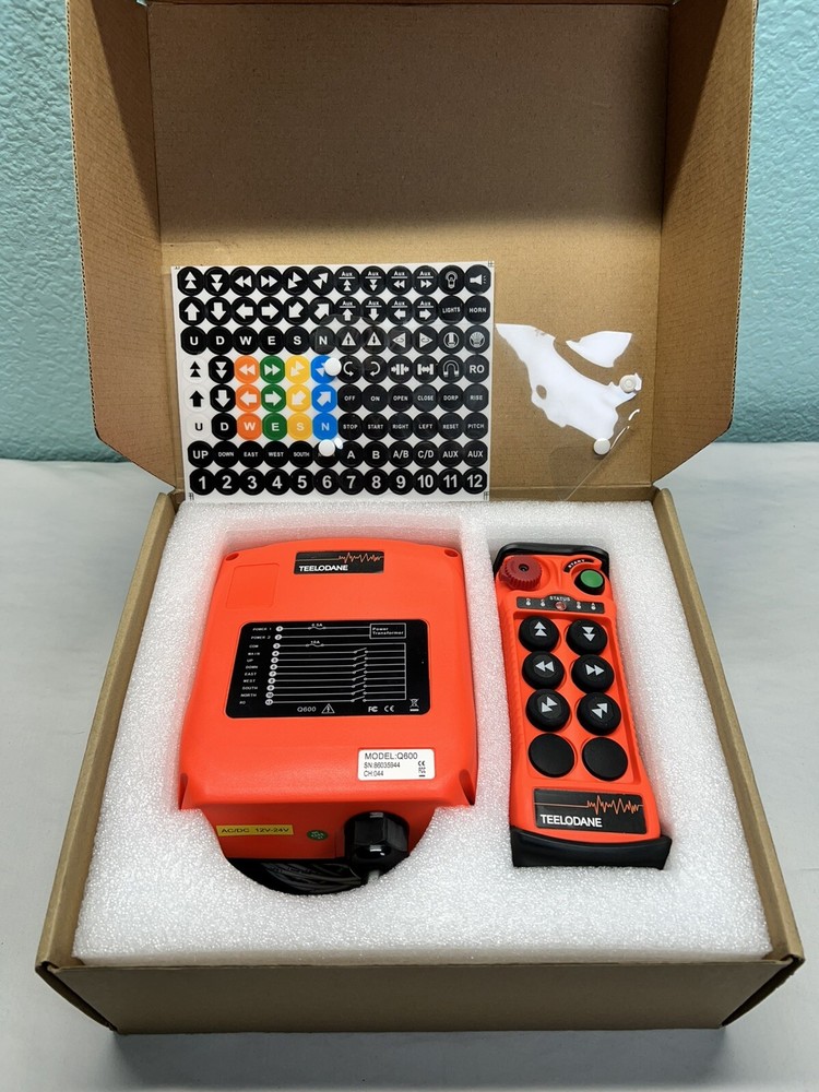 Industrial Wireless Remote Controller Q600 8 Button 12V -24V