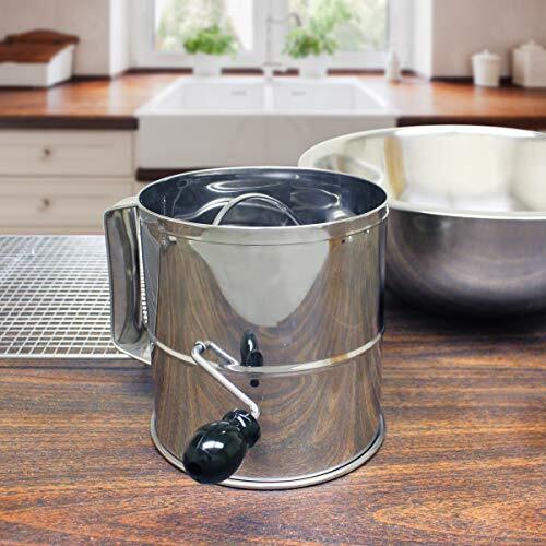 8 Cup Flour Sifter Silver