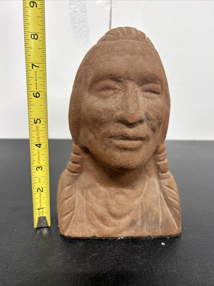 Indian Head Statue Native American Art