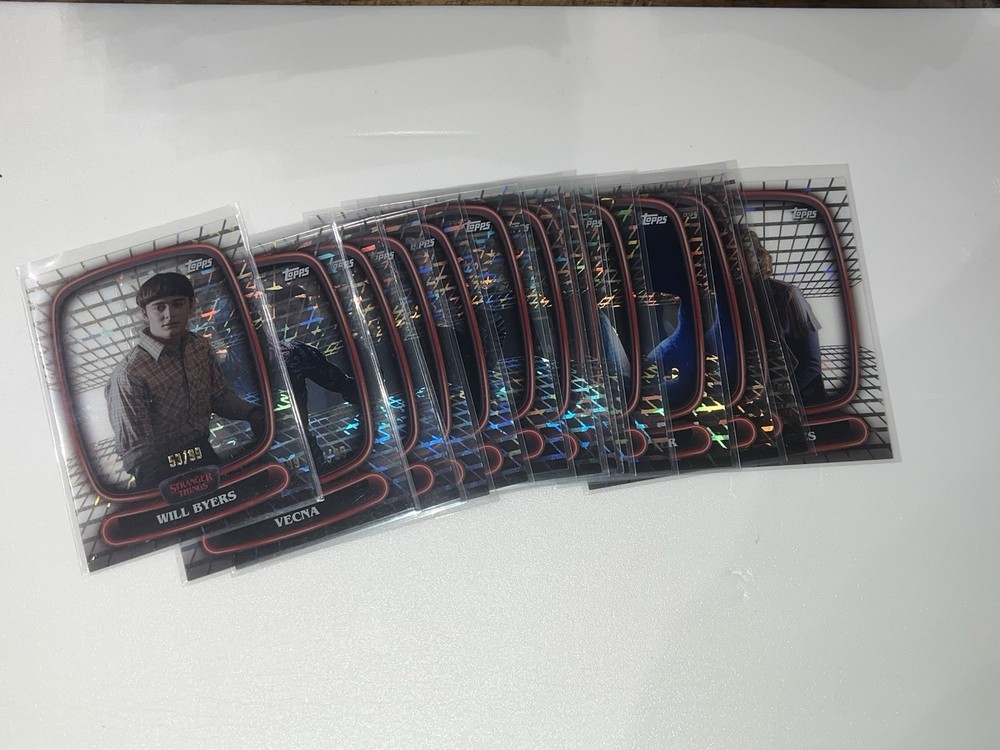 2025 Topps High Tek Stranger Things Hellfire Diffractor /99 *YOU PICK*