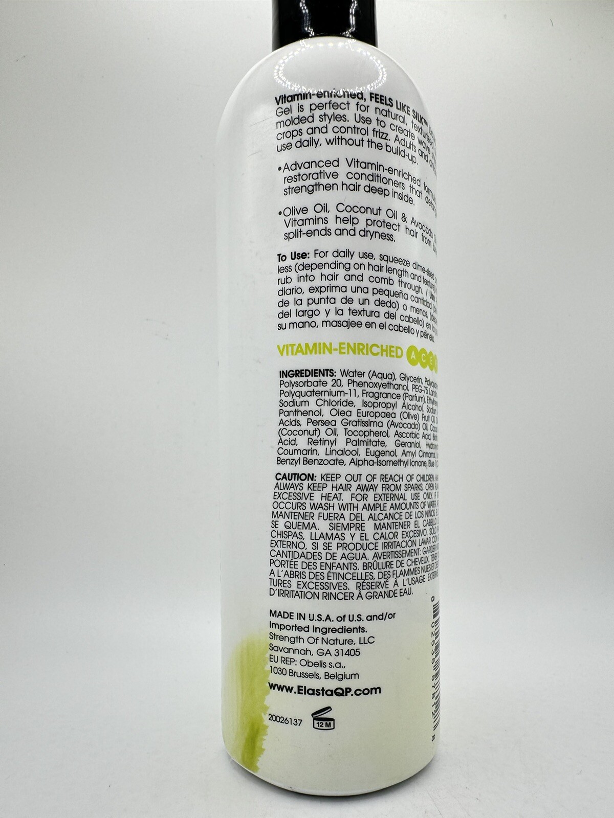 Elasta QP Elasta Care Feels Like Silk Liquid Styling Control Gel Jel New