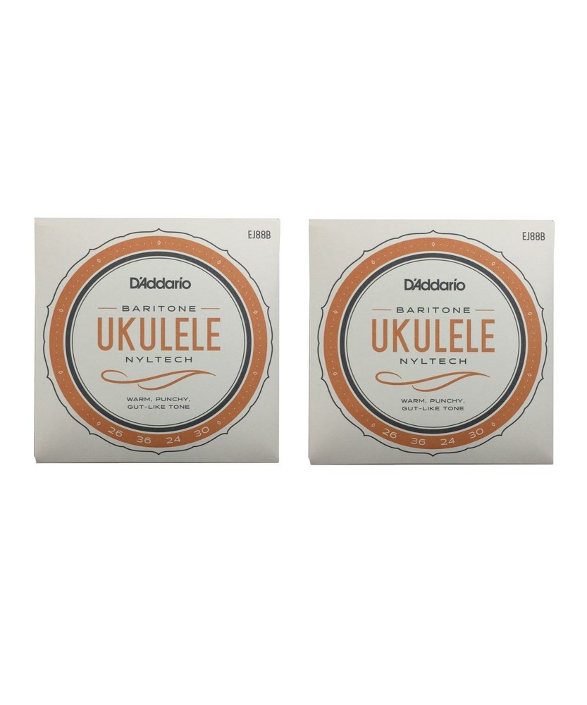 D'Addario Ukulele Strings 2 Sets Nyltech Baritone EJ88B Uke