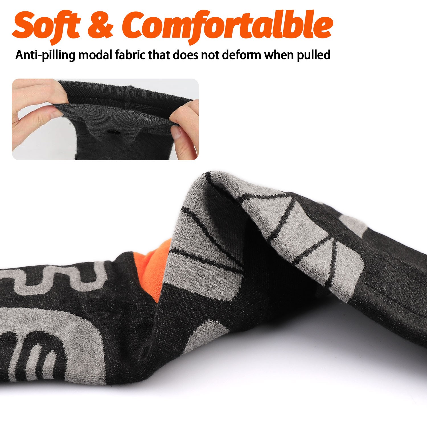 Electric Heated Socks for Men Women APP Control 5000mAh Rechargeable Battery