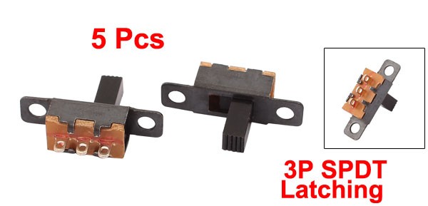 5pcs 2 Position 3P SPDT Toggle Slide Switch On-Off PCB For DIY Making Model