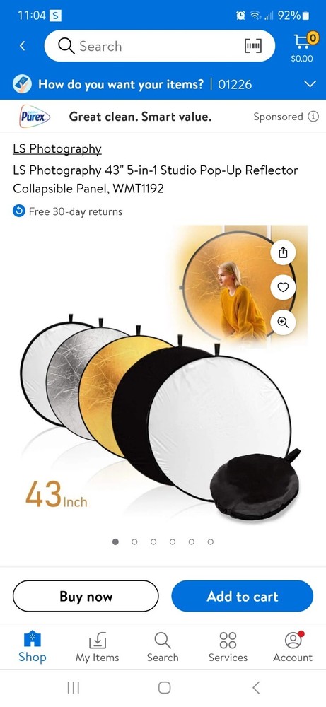 Ls 5 In 1 Collaspable Light Reflector