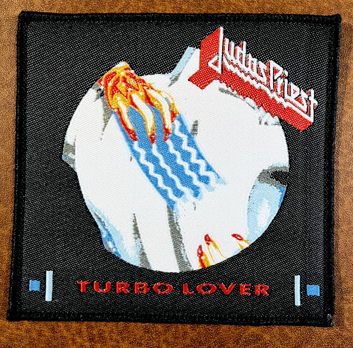 JUDAS PRIEST, TURBO LOVER, SEW ON WOVEN PATCH