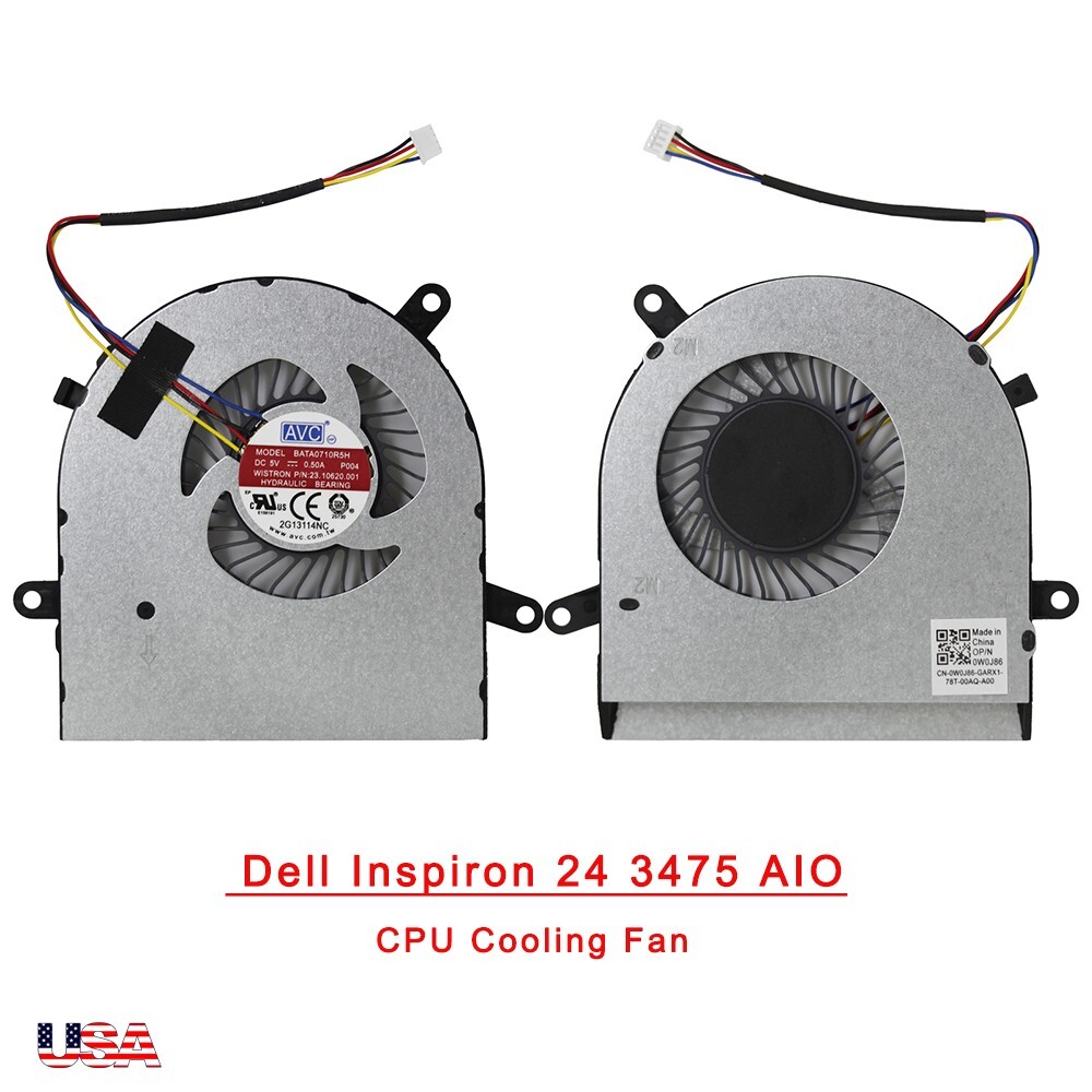 CPU Cooling Fan For Dell Inspiron 24 3475 AIO DELL Inspiron 27 7700 7790 AIO US