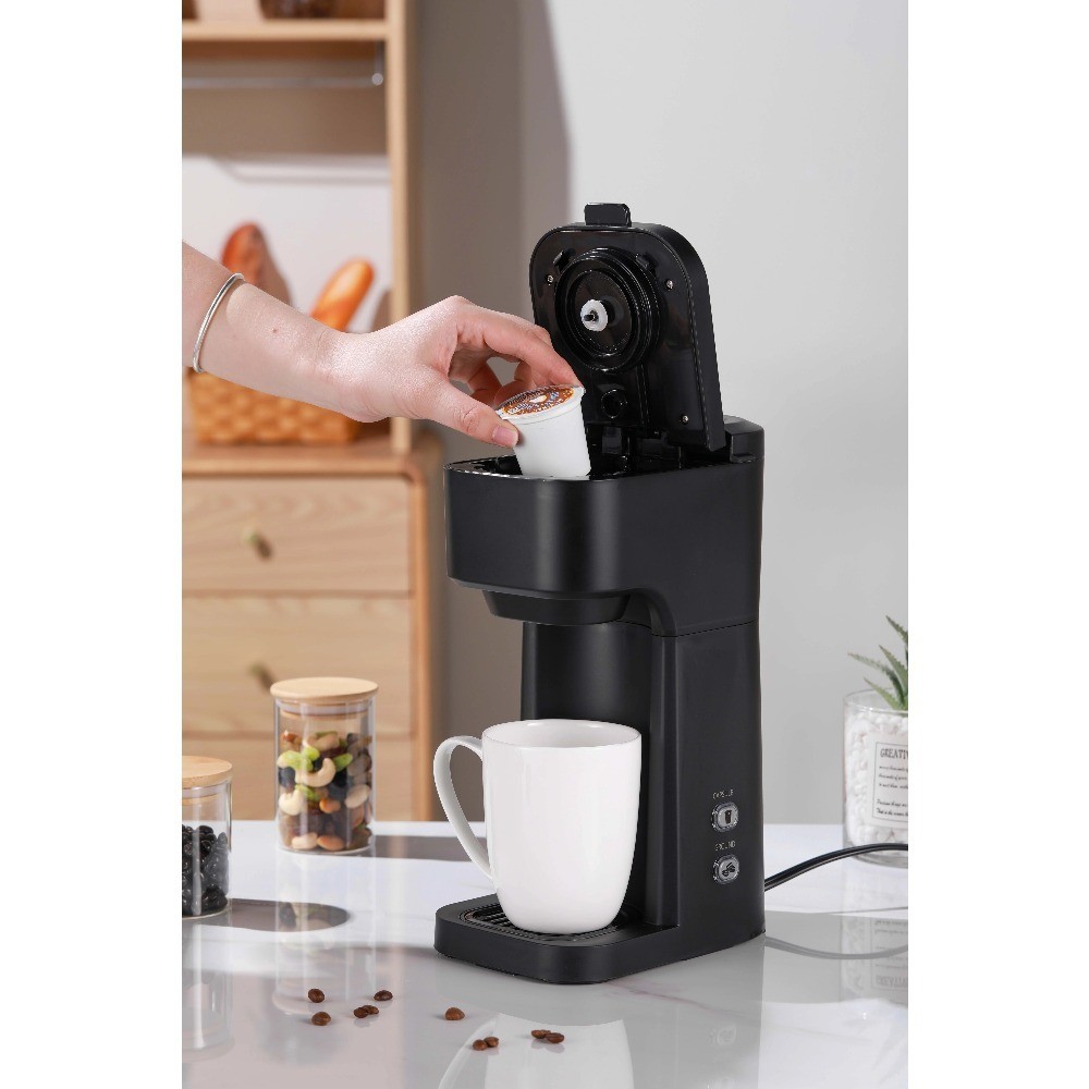 Black Matte Single Serve Coffee Maker